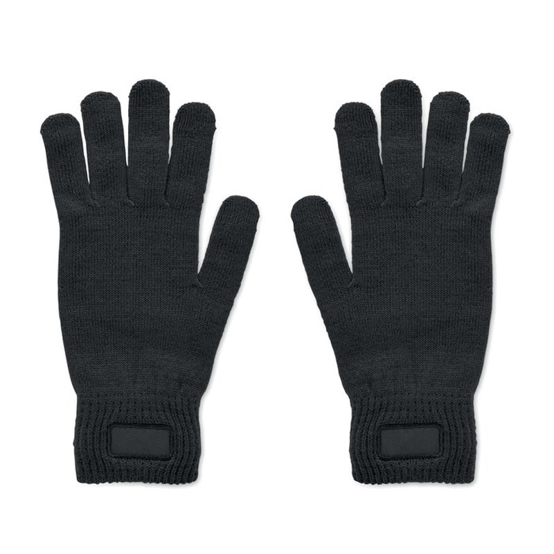 Knitted gloves in RPET — HANDNIT