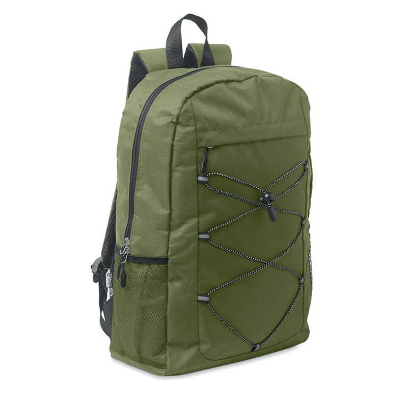600D RPET polyester backpack — HIGE