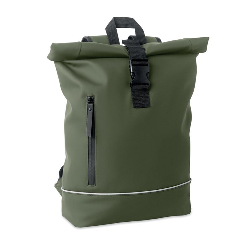 Laptop 15" roll top PU backpack — LAPTOSA
