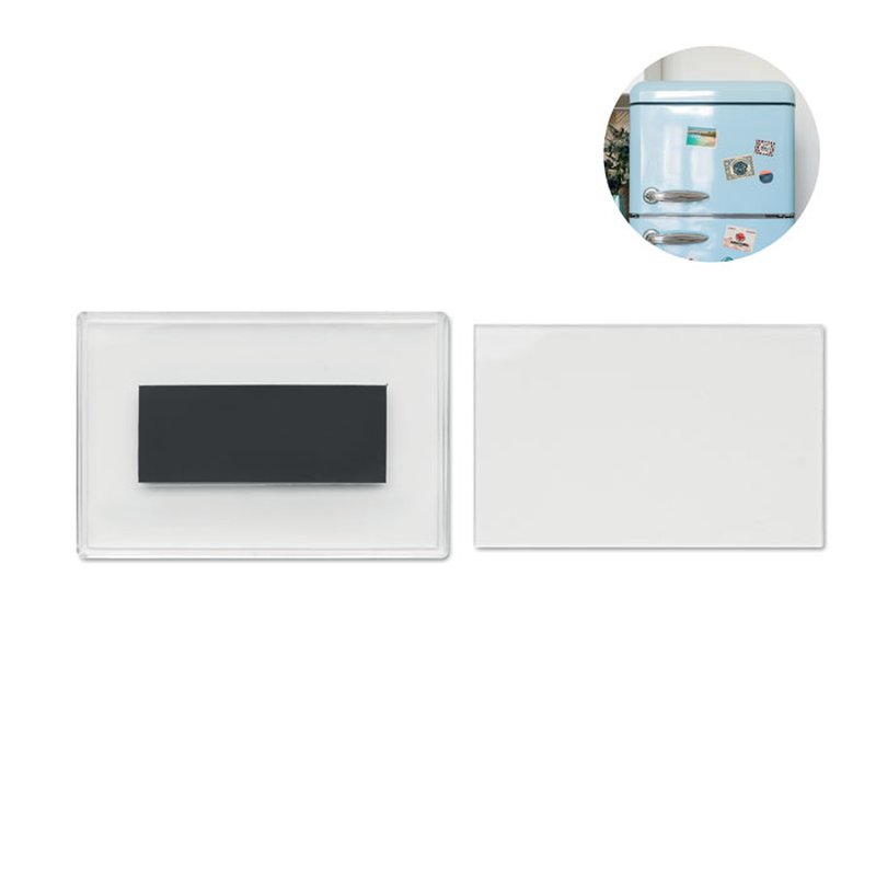 Acrylic photo magnet rectangular