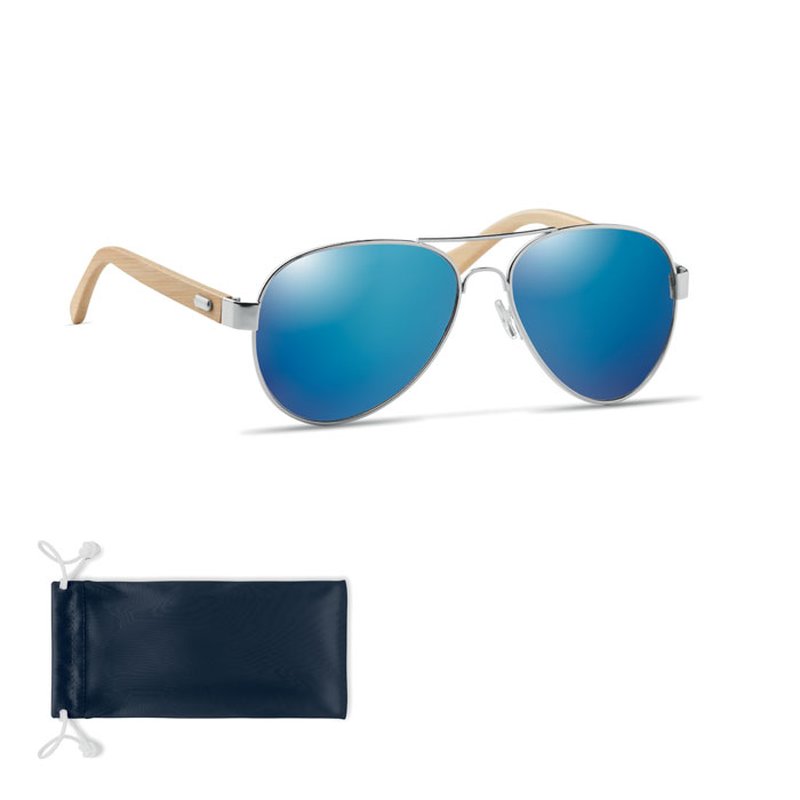 Bamboo sunglasses in pouch — HONIARA