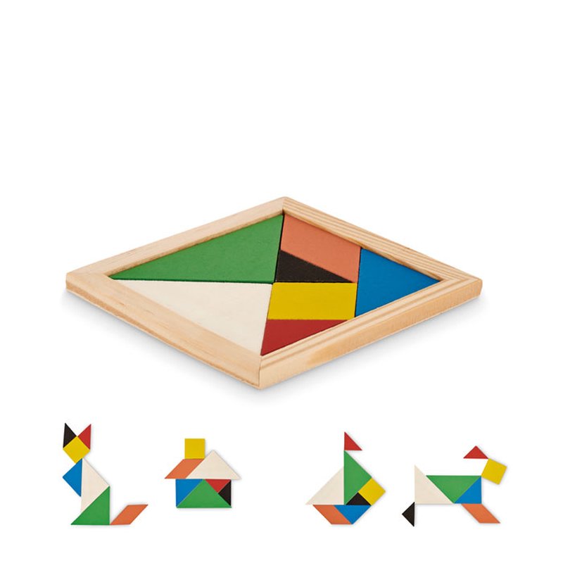 Tangram puzzle in wood — TANGRAM