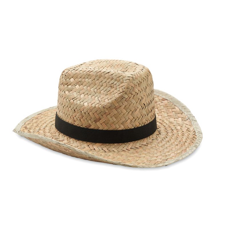 Natural straw cowboy hat — TEXAS