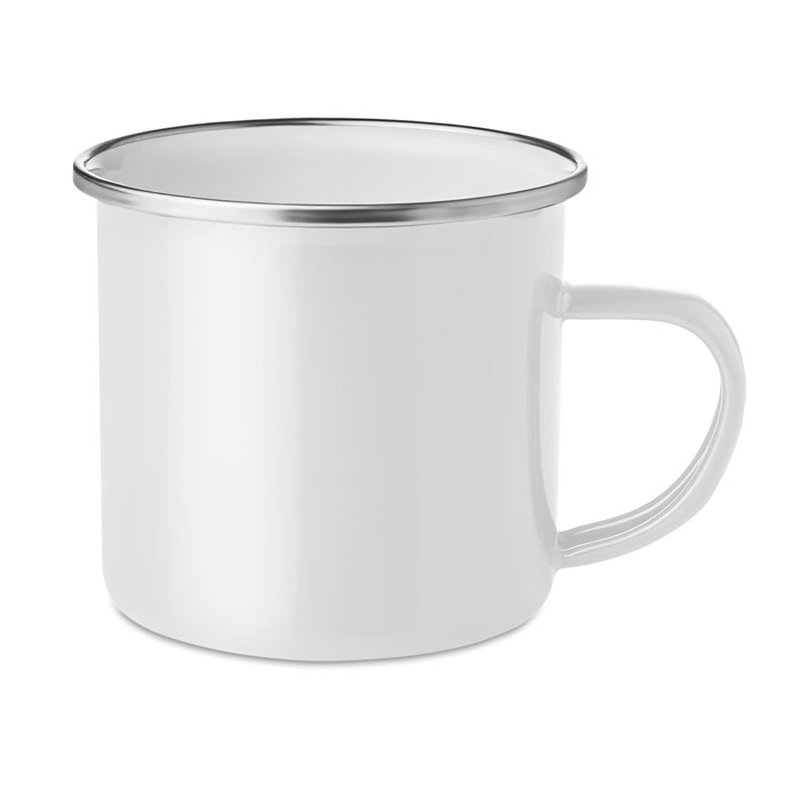 Metal mug with enamel layer — PLATEADO
