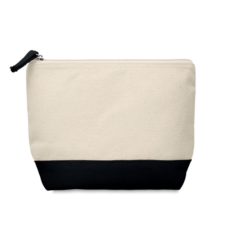 Bicolour cotton cosmetic bag — KLEUREN