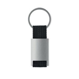 Metal rectangular key ring — TECH - Back View