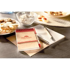 A6 recycled notepad with pen — SONORA