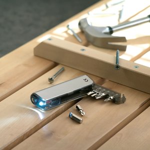 Multitool holder and LED torch