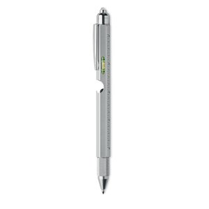 Spirit level pen with ruler — RETOOL - Back View
