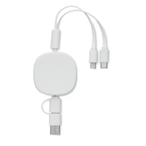 Retractable charging USB cable