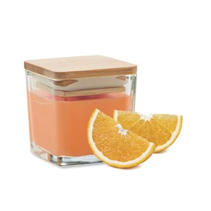 Squared fragranced candle 50gr — PILA - Back View