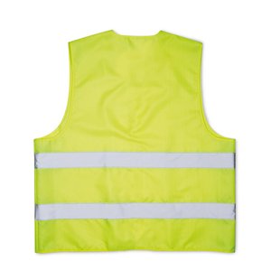 Knitted material waistcoat — VISICOAT - Back View