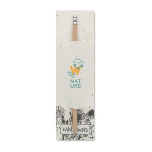 Natural pencil in seeded pouch