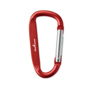 Carabiner clip in aluminium. — GANCHO