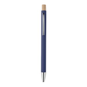 Recycled aluminium ball pen — BERGAMO - Back View