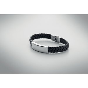 Braided faux leather bracelet — FAULET