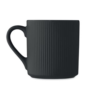 Ribbed ceramic mug mat 340 ml — RIBMUG - Back View