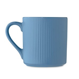 Ribbed ceramic mug mat 340 ml — RIBMUG - Back View