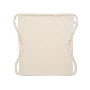 Recycled cotton drawstring bag