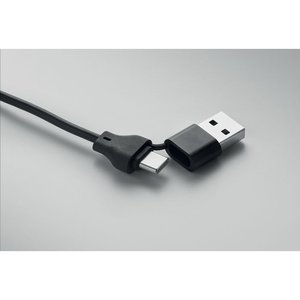 Key ring with 4 in 1 60W cable — BULE