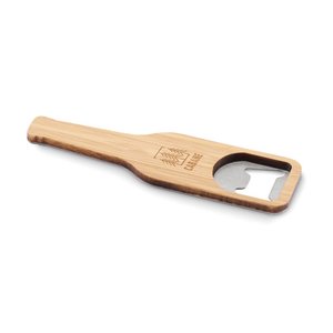 Bamboo bottle opener