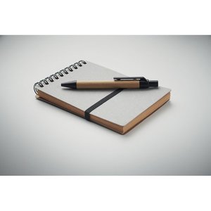 Recycled notebook with ball pen — NOTIE