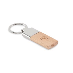 Key ring with beech wood
