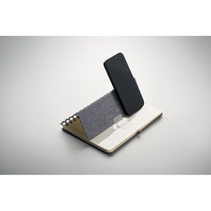 A5 notebook with phone holder — STRATA