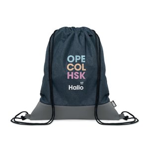RPET PU drawstring bag 2 tone