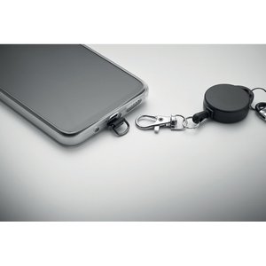Retractable phone holder