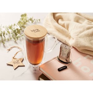Double wall glass mug 450ml