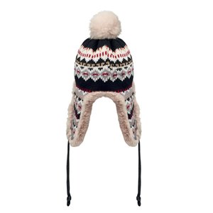 Knitted beanie with ear flap — YULONG