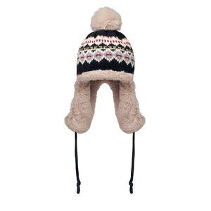 Knitted beanie with ear flap — YULONG
