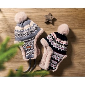 Knitted beanie with ear flap