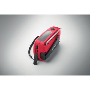 Portable radio with LED torch