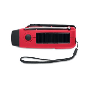 Portable radio with LED torch