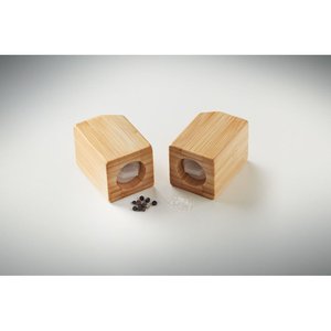 Bamboo salt & pepper set