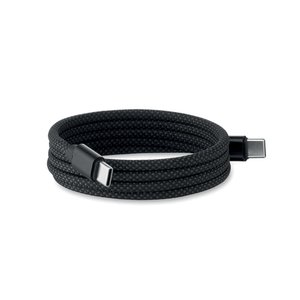 Braided magnetic cable in RPET — BRAID - Back View