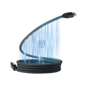 Braided magnetic cable in RPET — BRAID