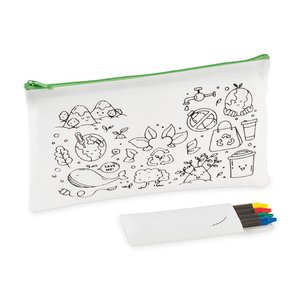Pencil case with 4 crayons — CRAY