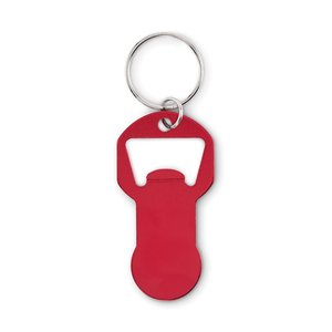 Recycled aluminium bottle opener k — CLAVE - Back View