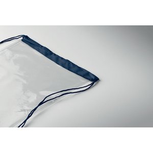 Transparent drawstring bag