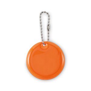 Round reflective keyring
