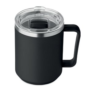 Double wall mug 400ml — COCOA - Back View