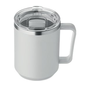 Double wall mug 400ml — COCOA - Back View
