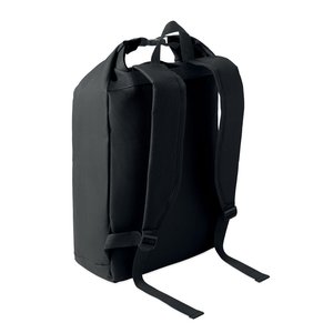 15'' roll top laptop backpack — UNITON - Back View