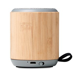 5.3 wireless bamboo speaker — RUGLI - Back View