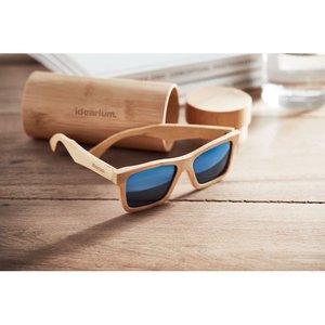 Sunglasses and case in bamboo — WANAKA
