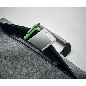 RPET felt zippered laptop bag — TAPLA