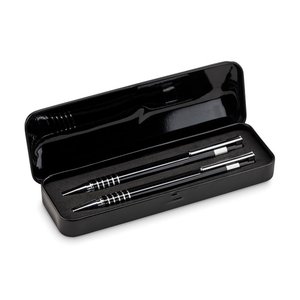 Ball pen set in metal box